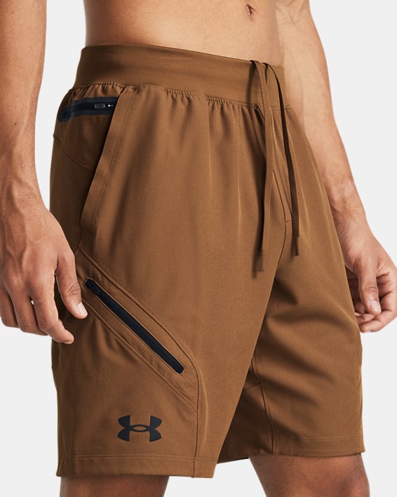 Men's UA Unstoppable Cargo Shorts in Brown image number 3